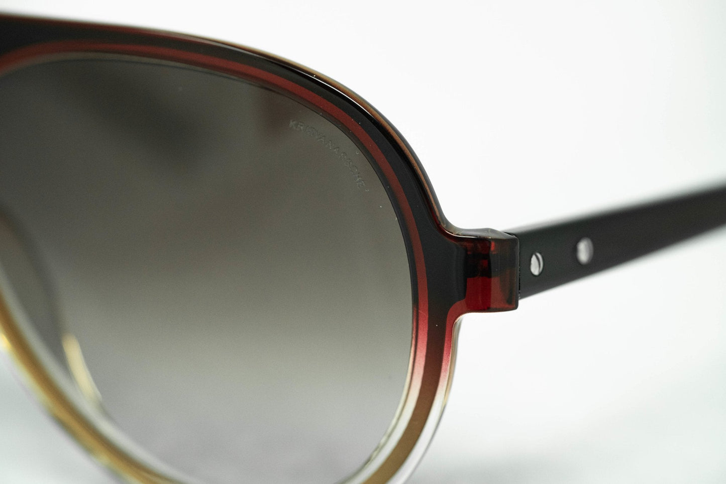 Kris Van Assche Men's Sunglasses Burgundy and Brown KVA78C2SUN