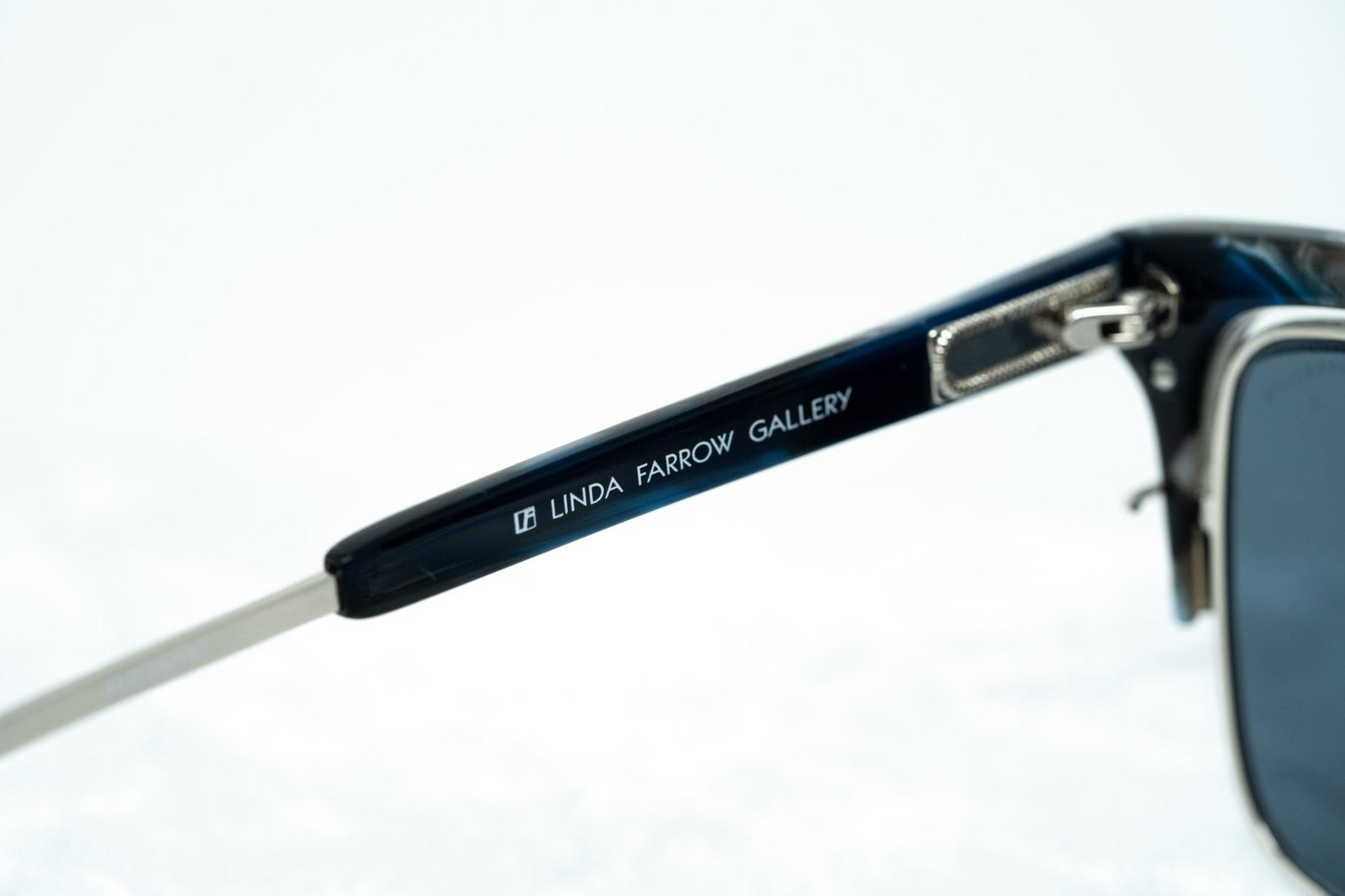 Kris Van Assche Sunglasses D-Frame Black Tortoise and Blue Lenses