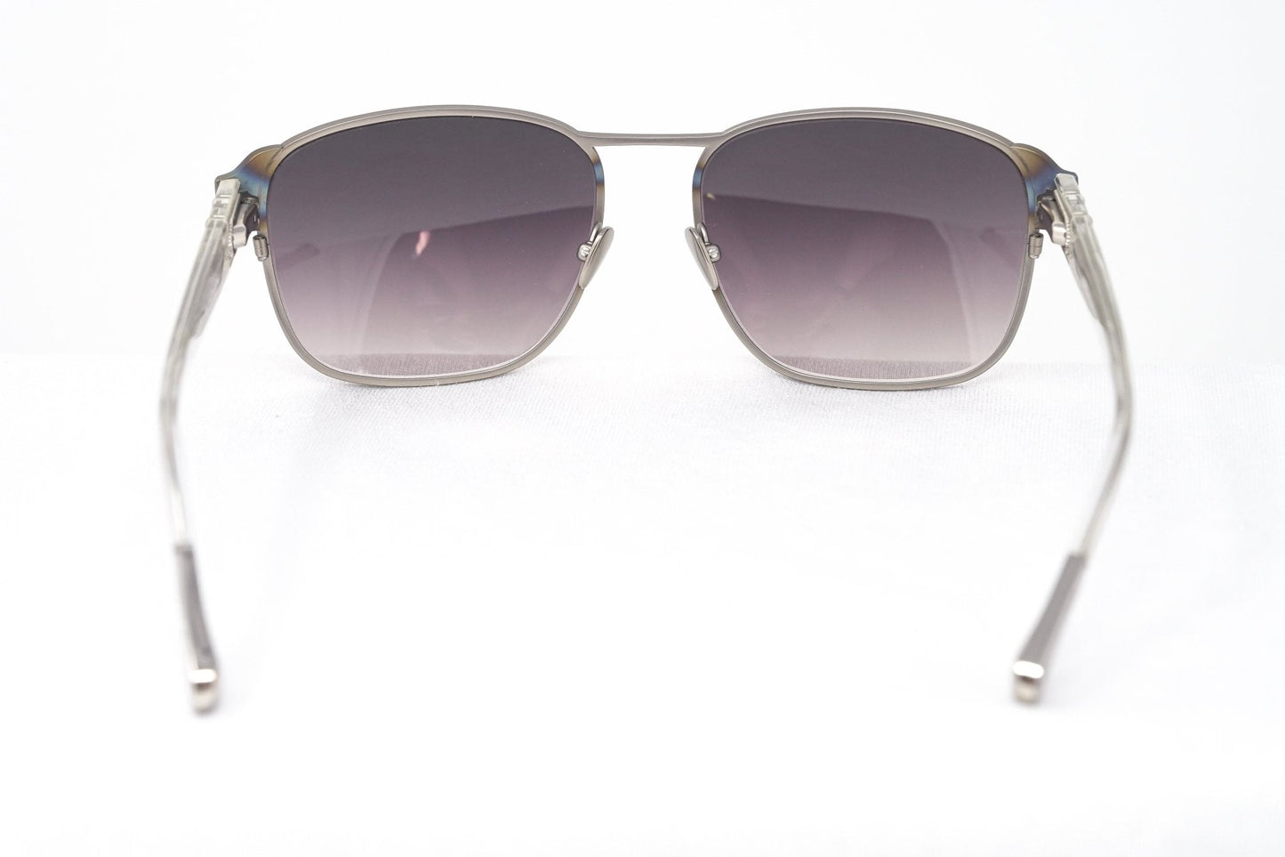 Kris Van Assche Sunglasses D-Frame Iridescent Silver and Purple