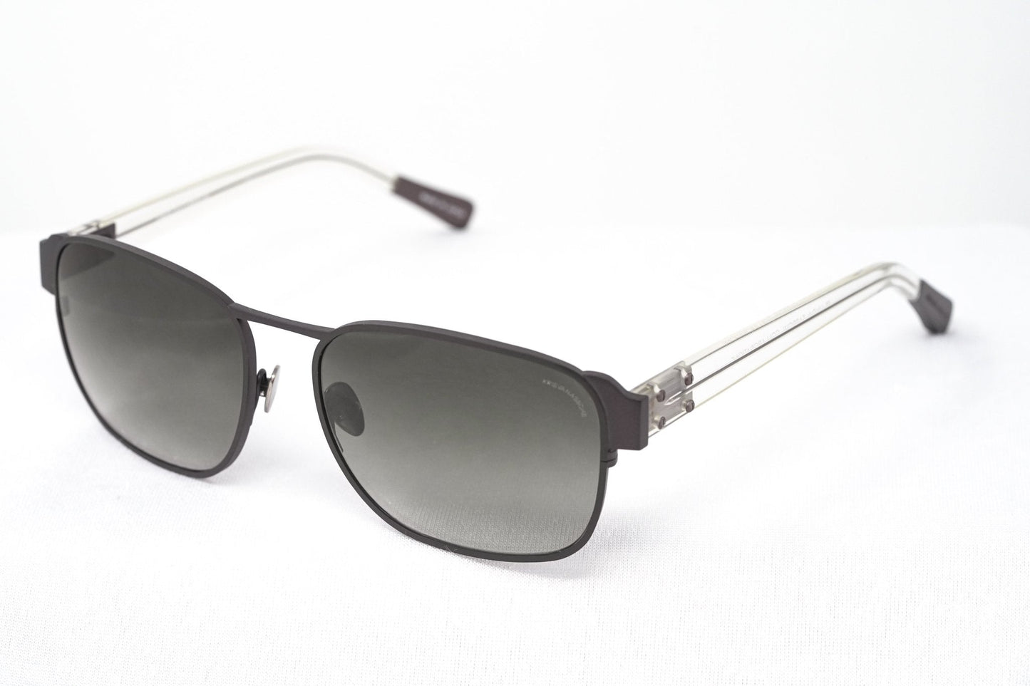 Kris Van Assche Sunglasses D-Frame Matt Brown and Grey