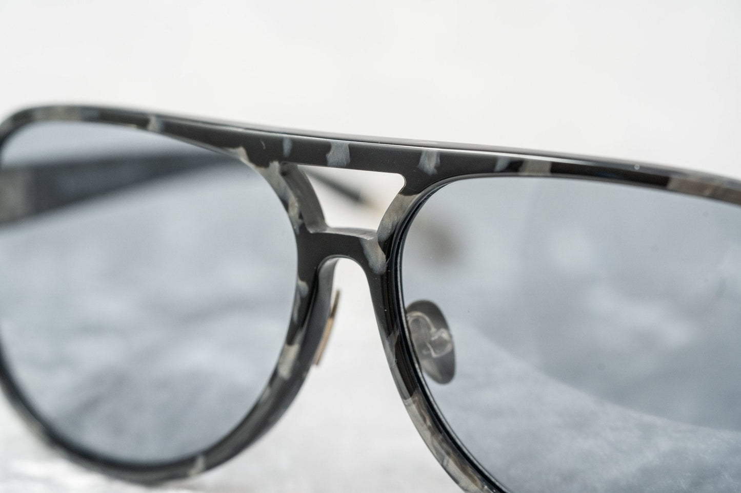 Kris Van Assche Men's Sunglasses Tortoise Shell and Blue KVA20C2SUN