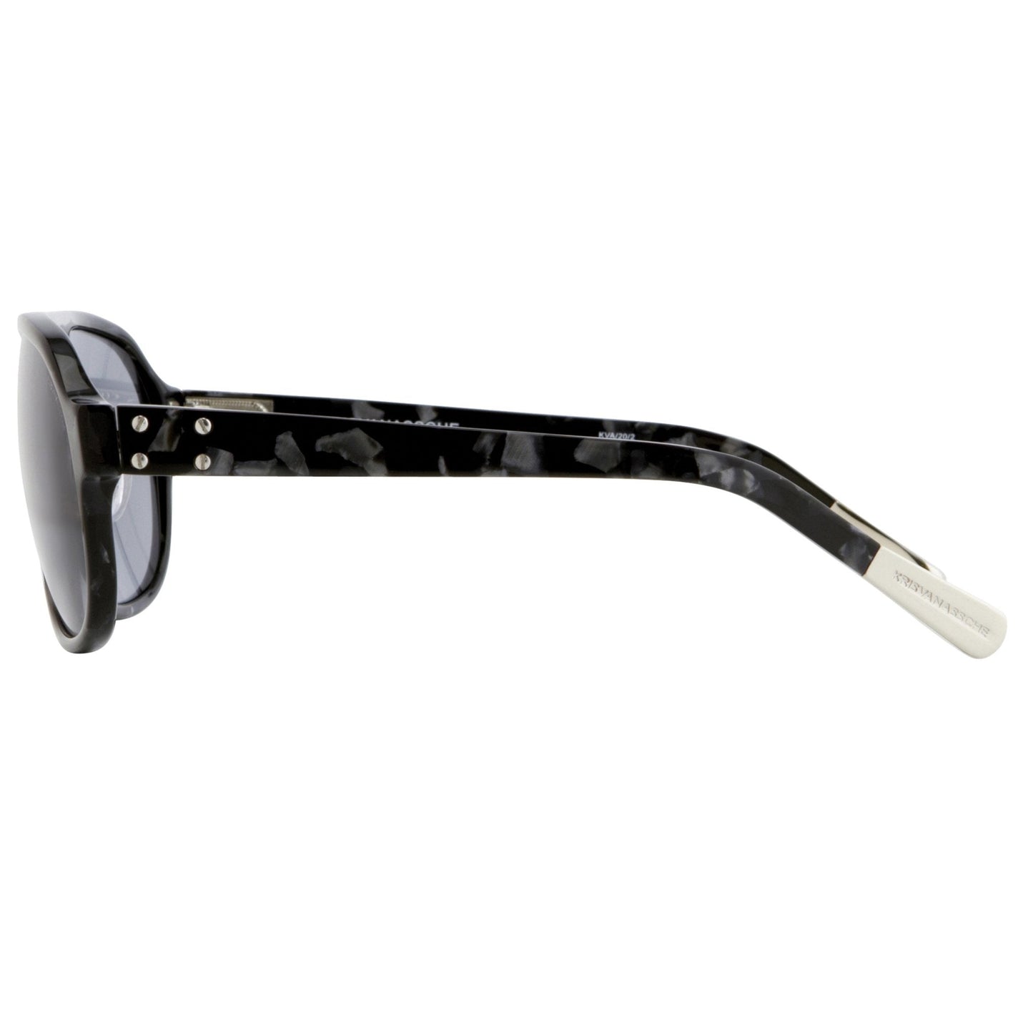 Kris Van Assche Men's Sunglasses Tortoise Shell and Blue KVA20C2SUN