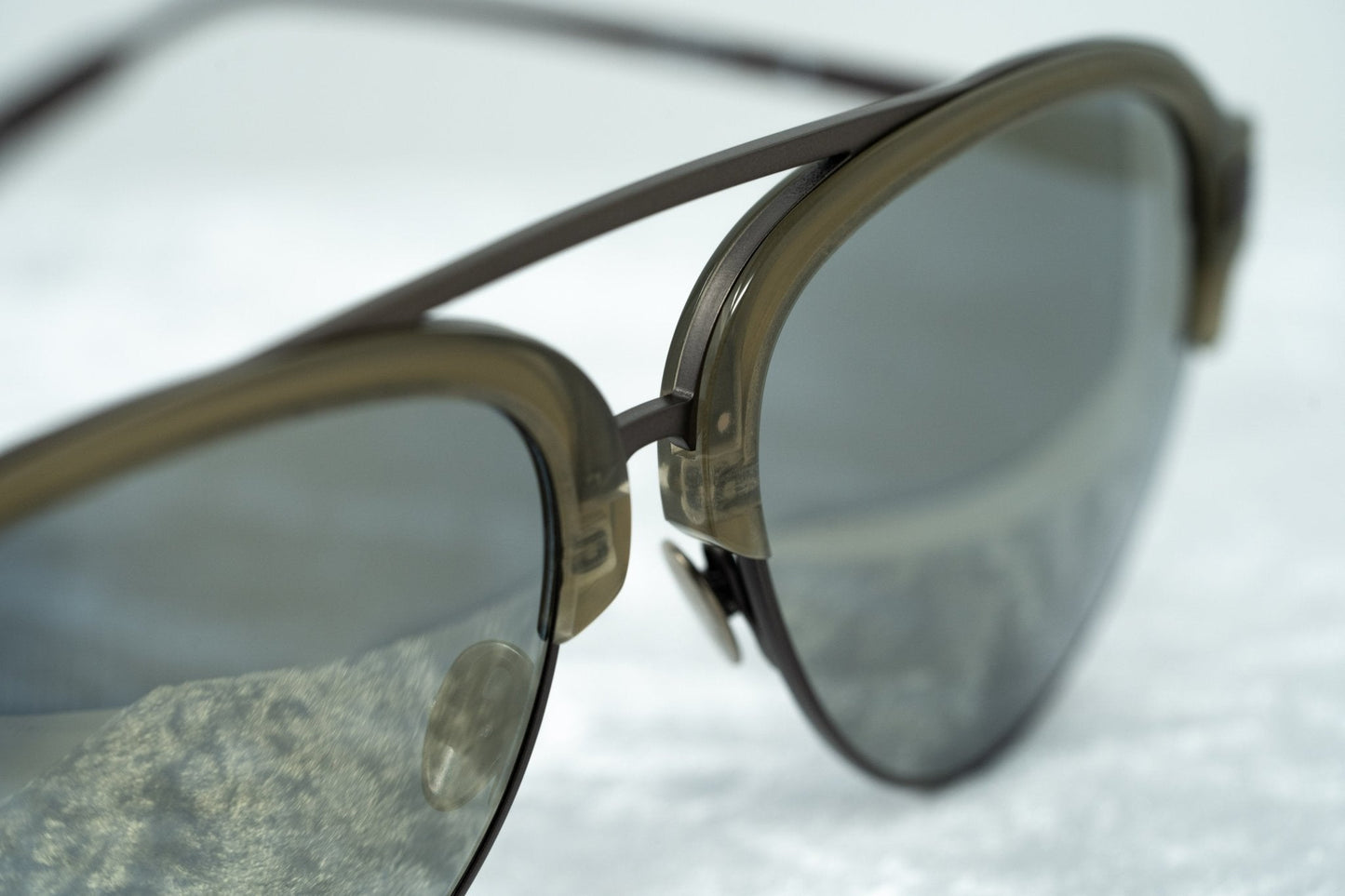 Kris Van Assche Sunglasses Grey and Gold