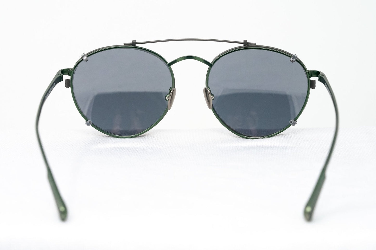 Kris Van Assche Sunglasses Round Green and Gunmetal Grey