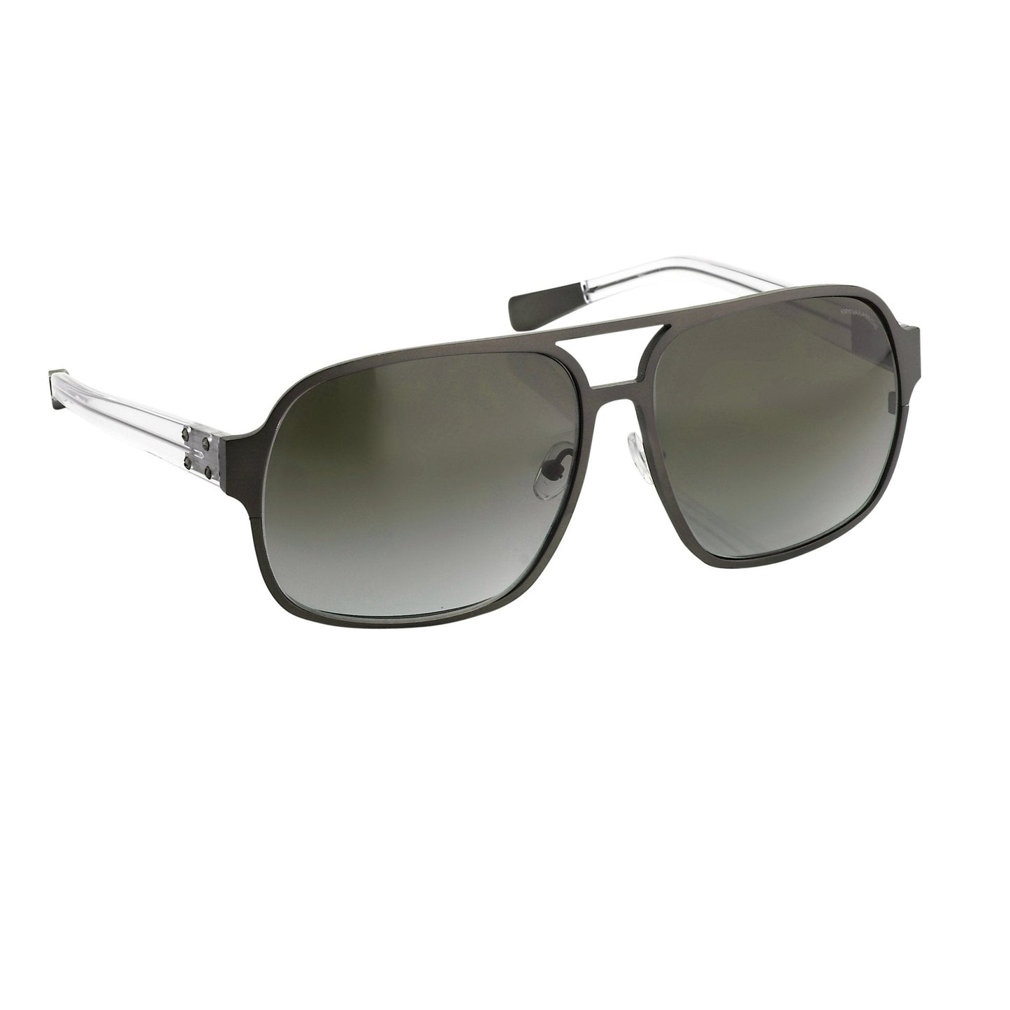 Kris Van Assche Sunglasses Rectangular Brown and Grey