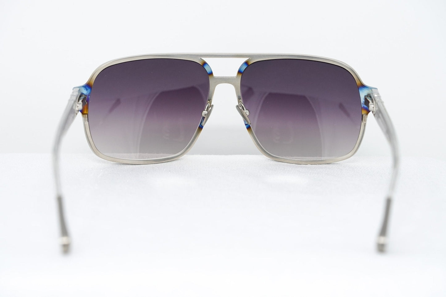 Kris Van Assche Sunglasses Rectangular Purple and Metalic SIlver KVA2C5SUN