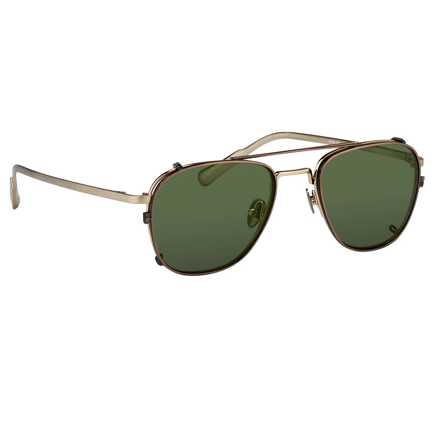 Kris Van Assche Sunglasses Rectangular Bronze and Green