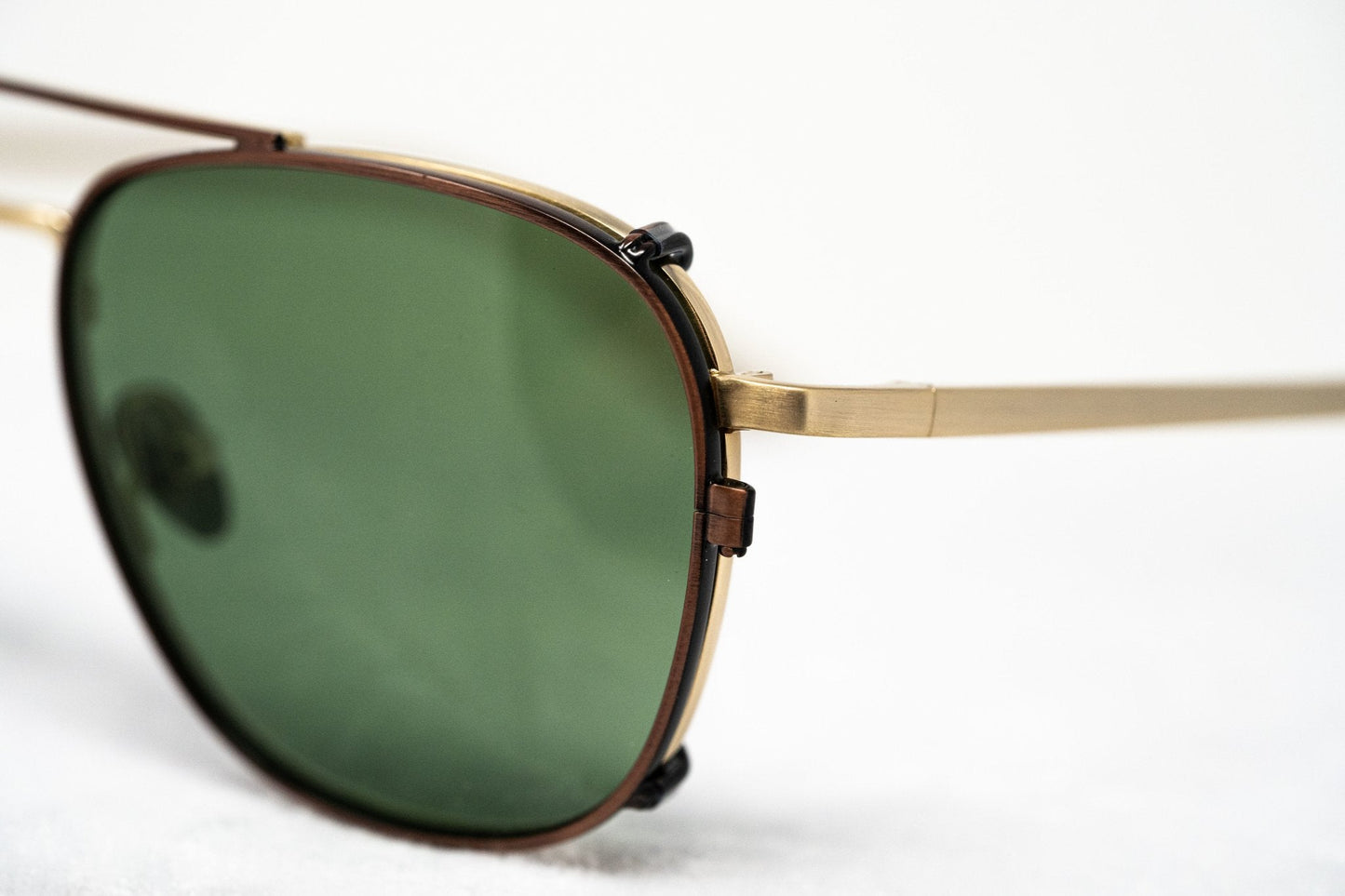 Kris Van Assche Sunglasses Rectangular Bronze and Green