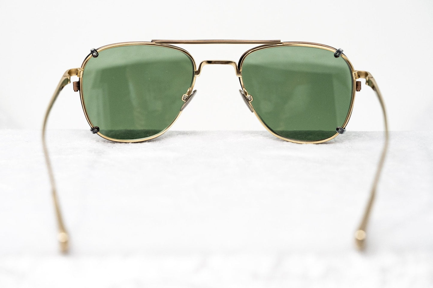 Kris Van Assche Sunglasses Rectangular Bronze and Green