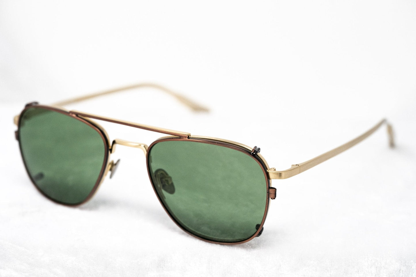 Kris Van Assche Sunglasses Rectangular Bronze and Green