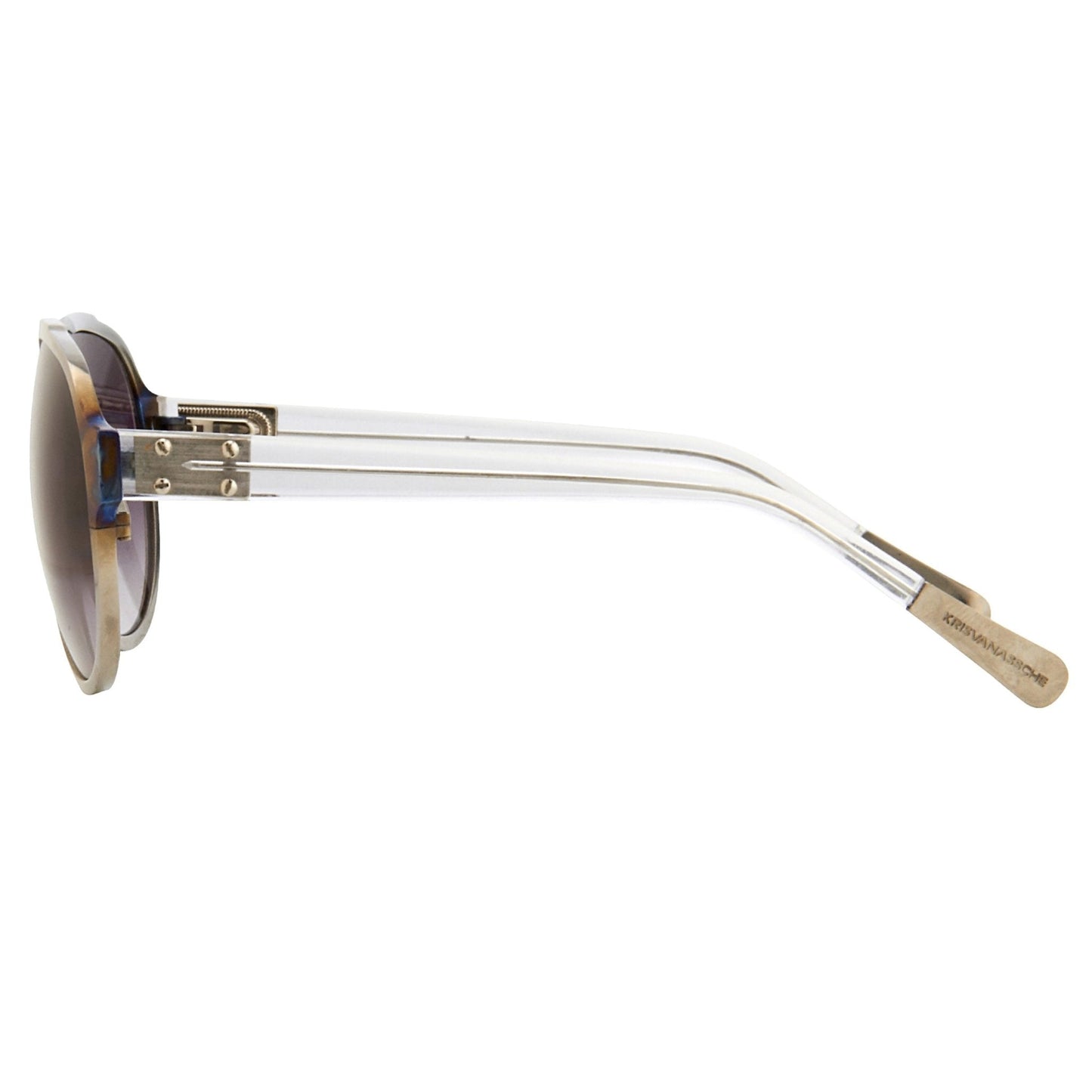 Kris Van Assche Sunglasses Silver and Purple