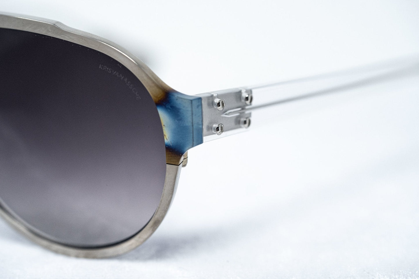 Kris Van Assche Sunglasses Silver and Purple