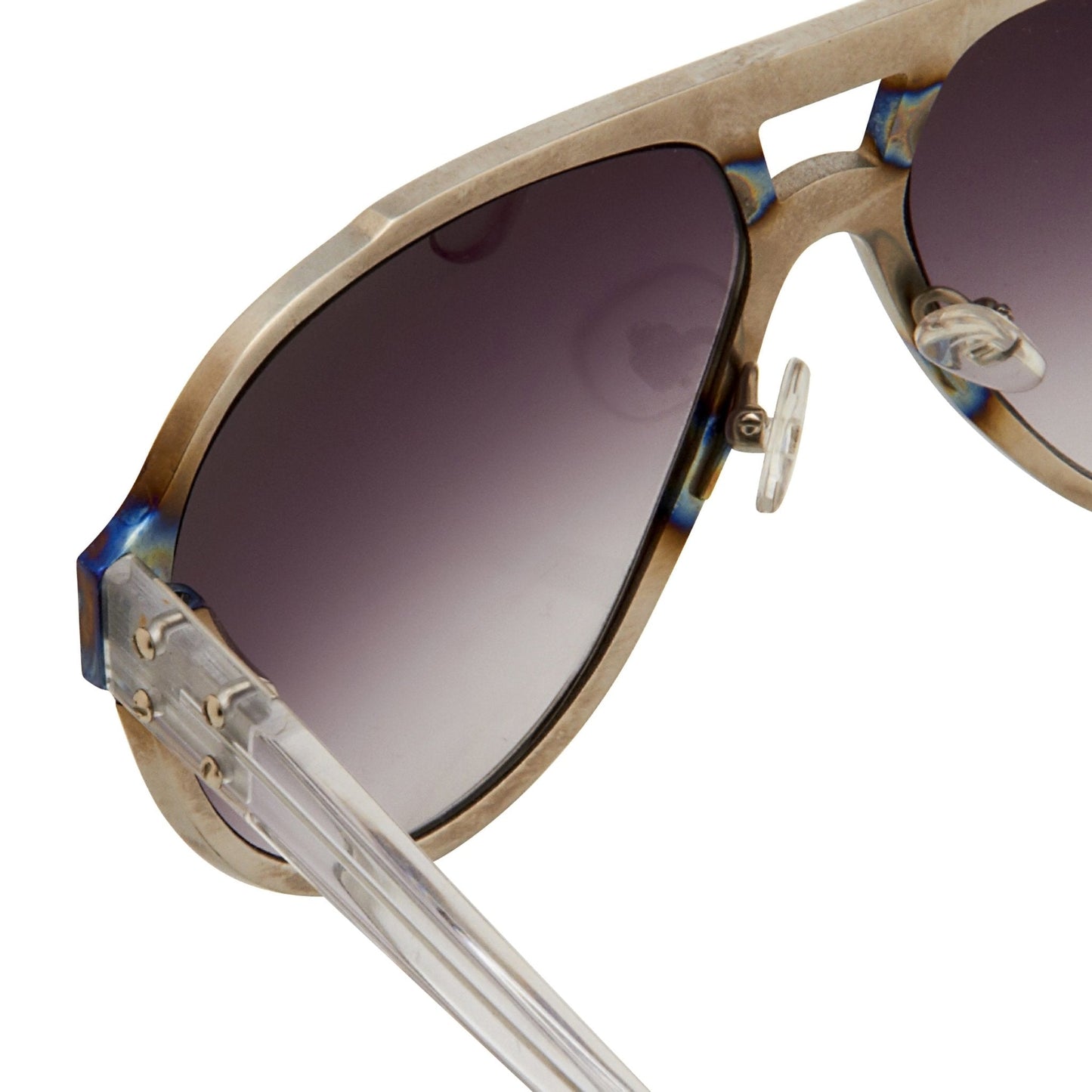 Kris Van Assche Sunglasses Silver and Purple