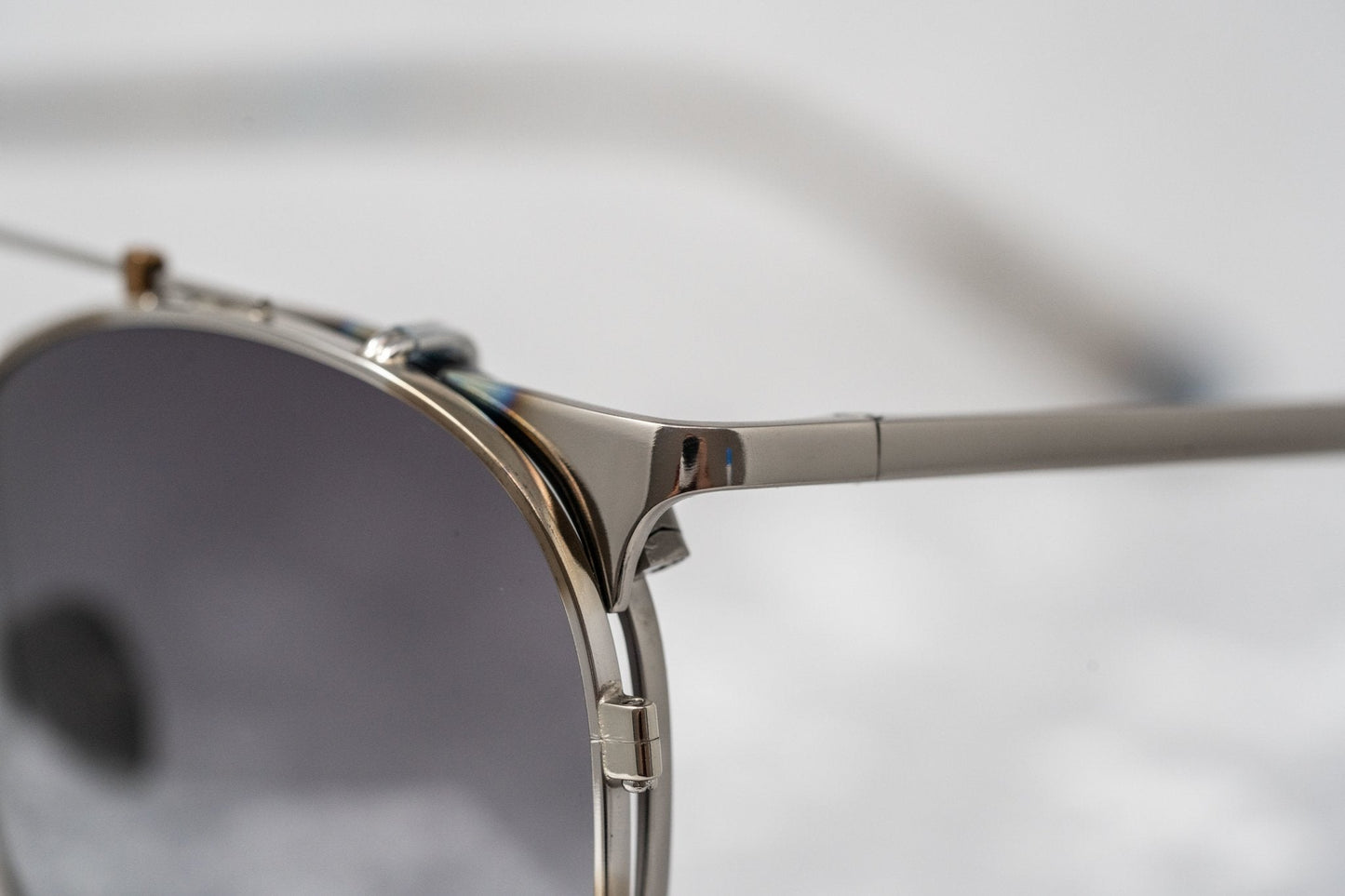 Kris Van Assche Sunglasses Round Burnt Silver and Grey Graduated