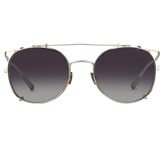 Kris Van Assche Sunglasses Round Burnt Silver and Grey Graduated