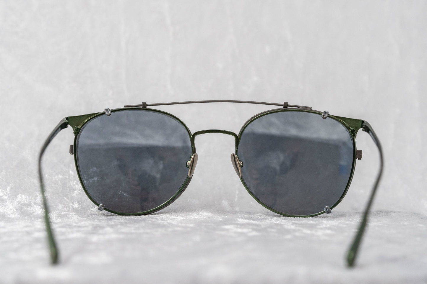 Kris Van Assche Sunglasses Round Green and Flash