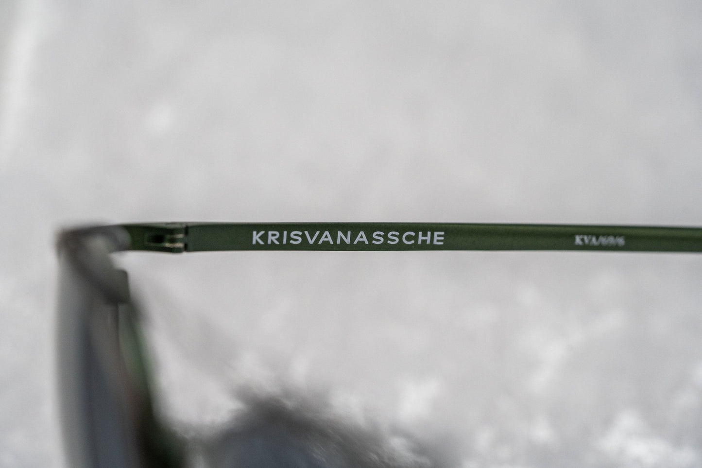 Kris Van Assche Sunglasses Round Green and Flash