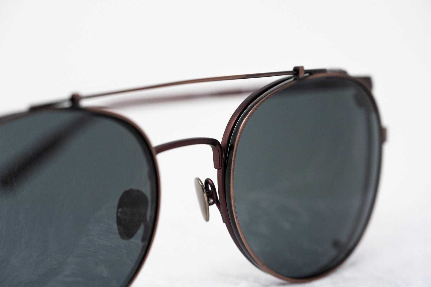 Kris Van Assche Sunglasses Round Antique Bronze and Grey KVA69C5SUN