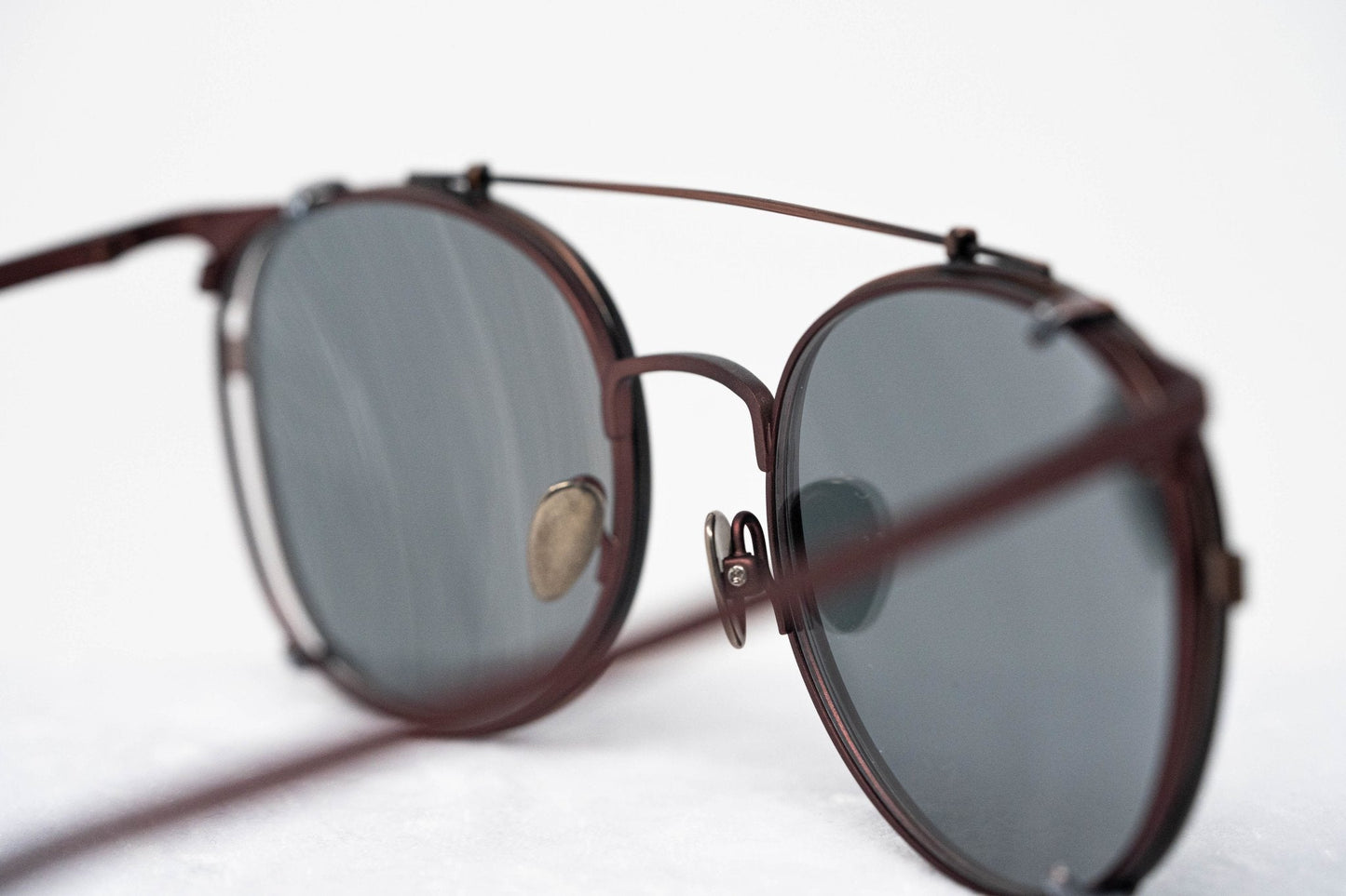 Kris Van Assche Sunglasses Round Antique Bronze and Grey KVA69C5SUN