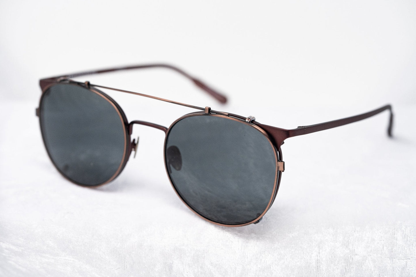 Kris Van Assche Sunglasses Round Antique Bronze and Grey KVA69C5SUN
