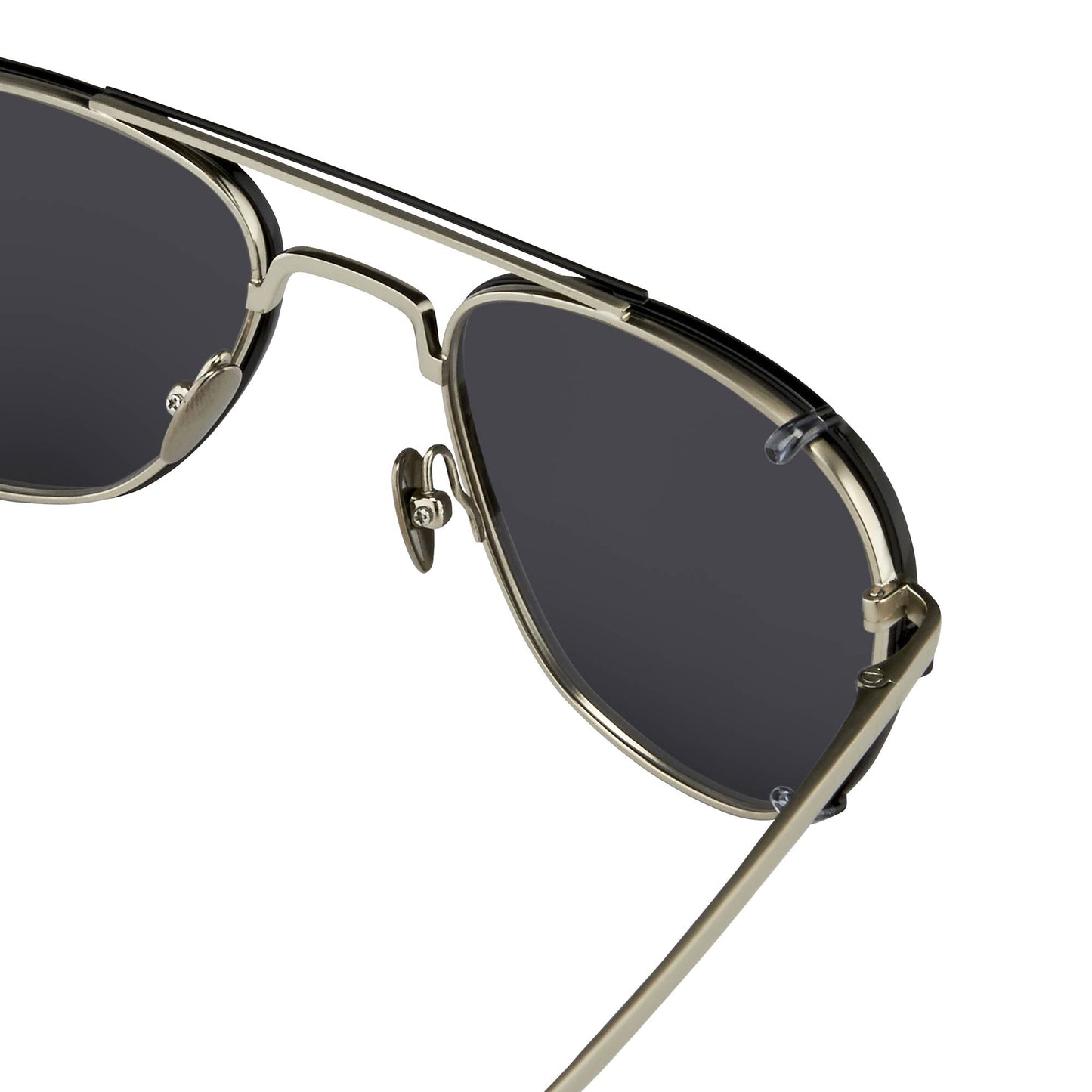 Kris Van Assche Sunglasses Rectangular Black and Grey