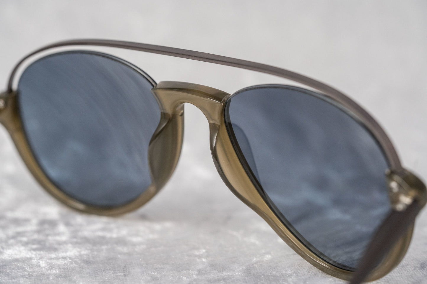 Kris Van Assche Sunglasses Khaki and Gold