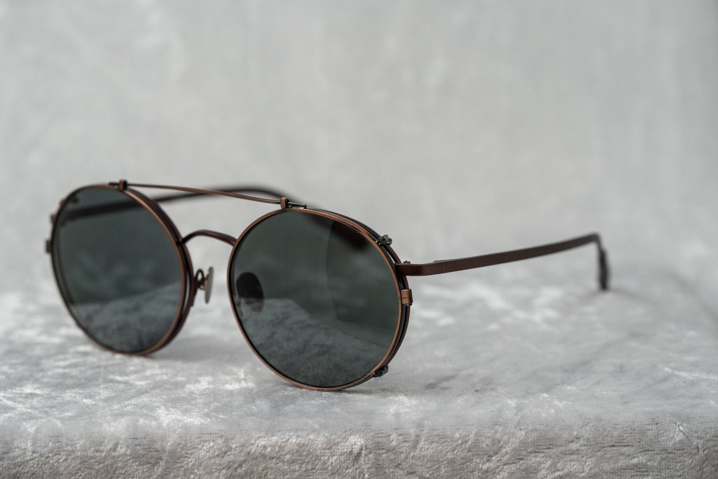 Kris Van Assche Sunglasses Round Burgundy and Green KVA70C5SUN