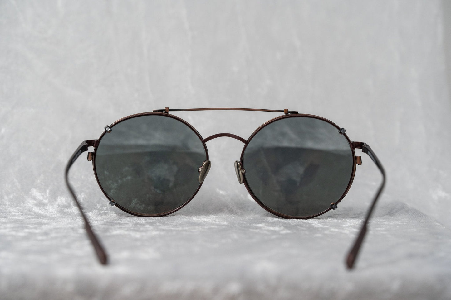 Kris Van Assche Sunglasses Round Burgundy and Green KVA70C5SUN