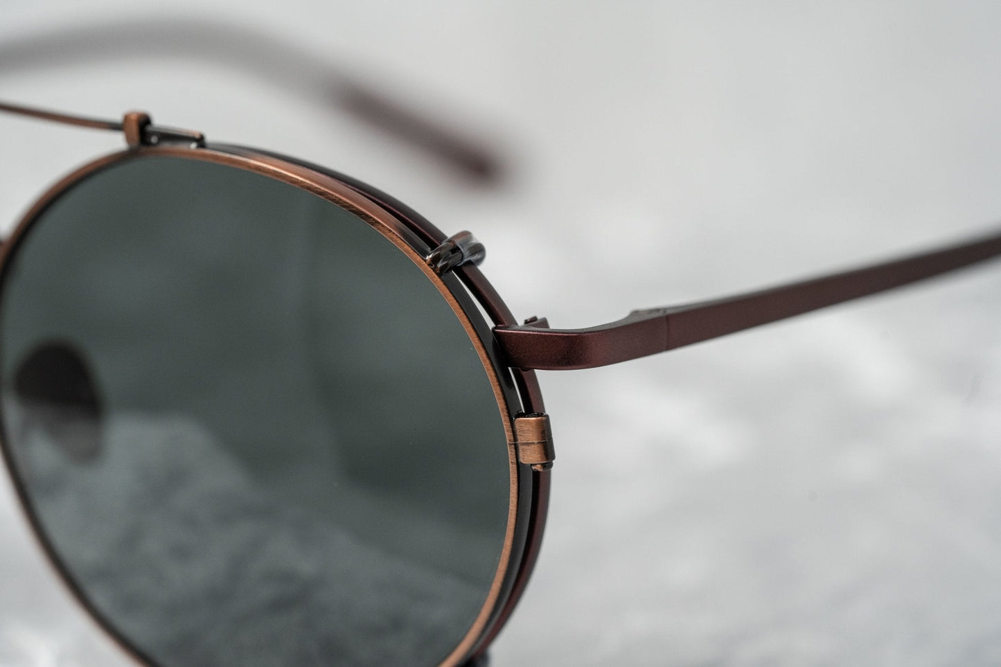 Kris Van Assche Sunglasses Round Burgundy and Green KVA70C5SUN