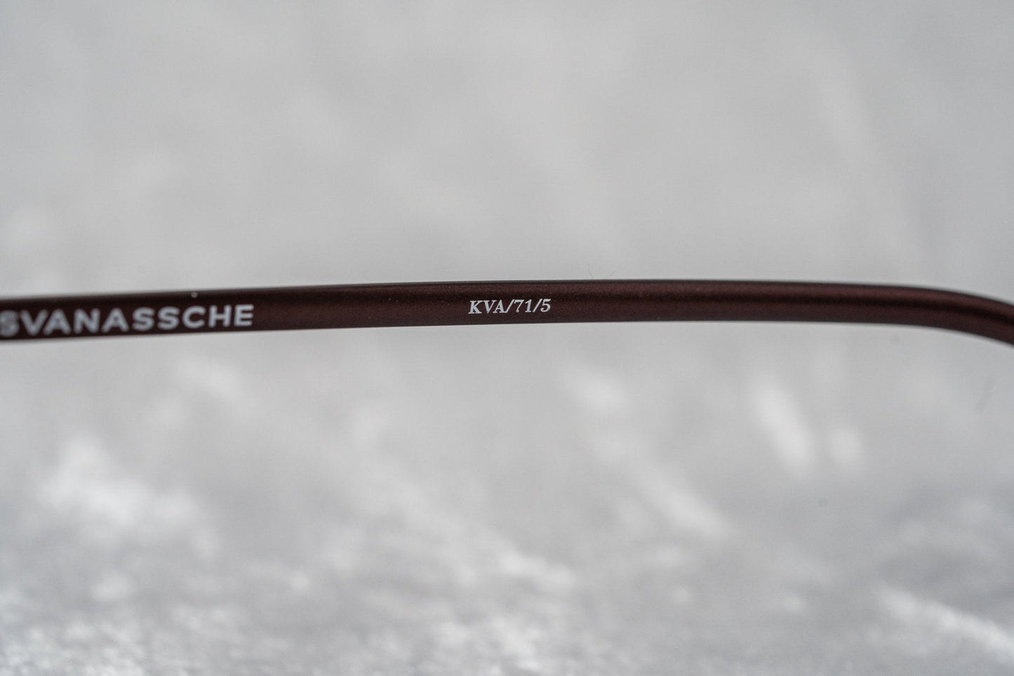 Kris Van Assche Sunglasses Round Matte Burgundy and Grey KVA71C5SUN