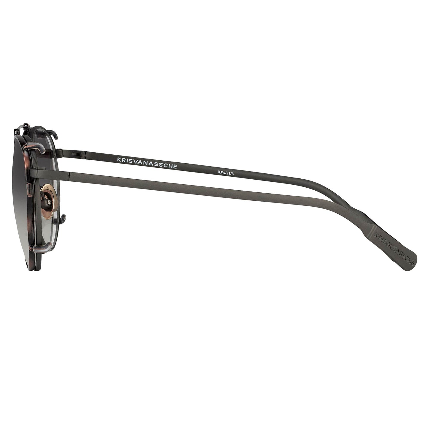 Kris Van Assche Sunglasses Round Bronze and Brown