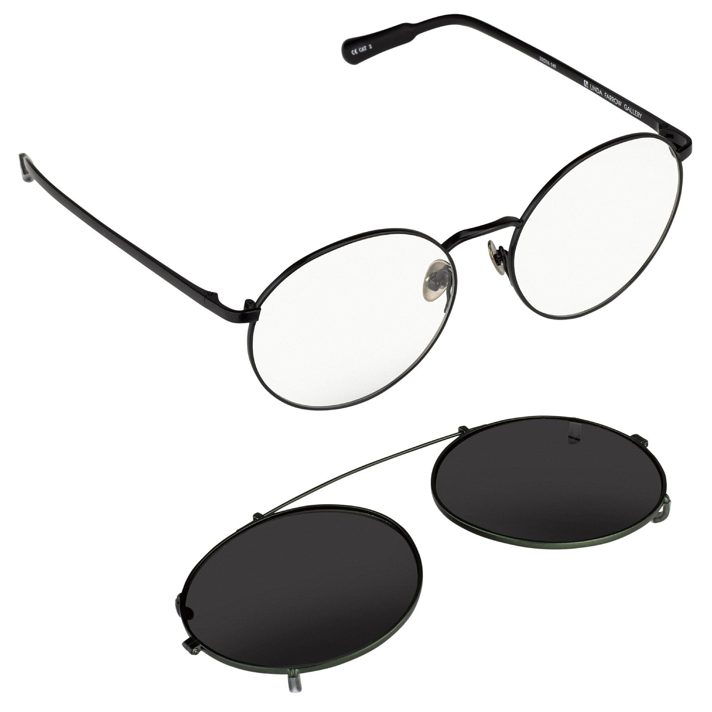 Kris Van Assche Sunglasses Round Black and Green KVA70C4SUN