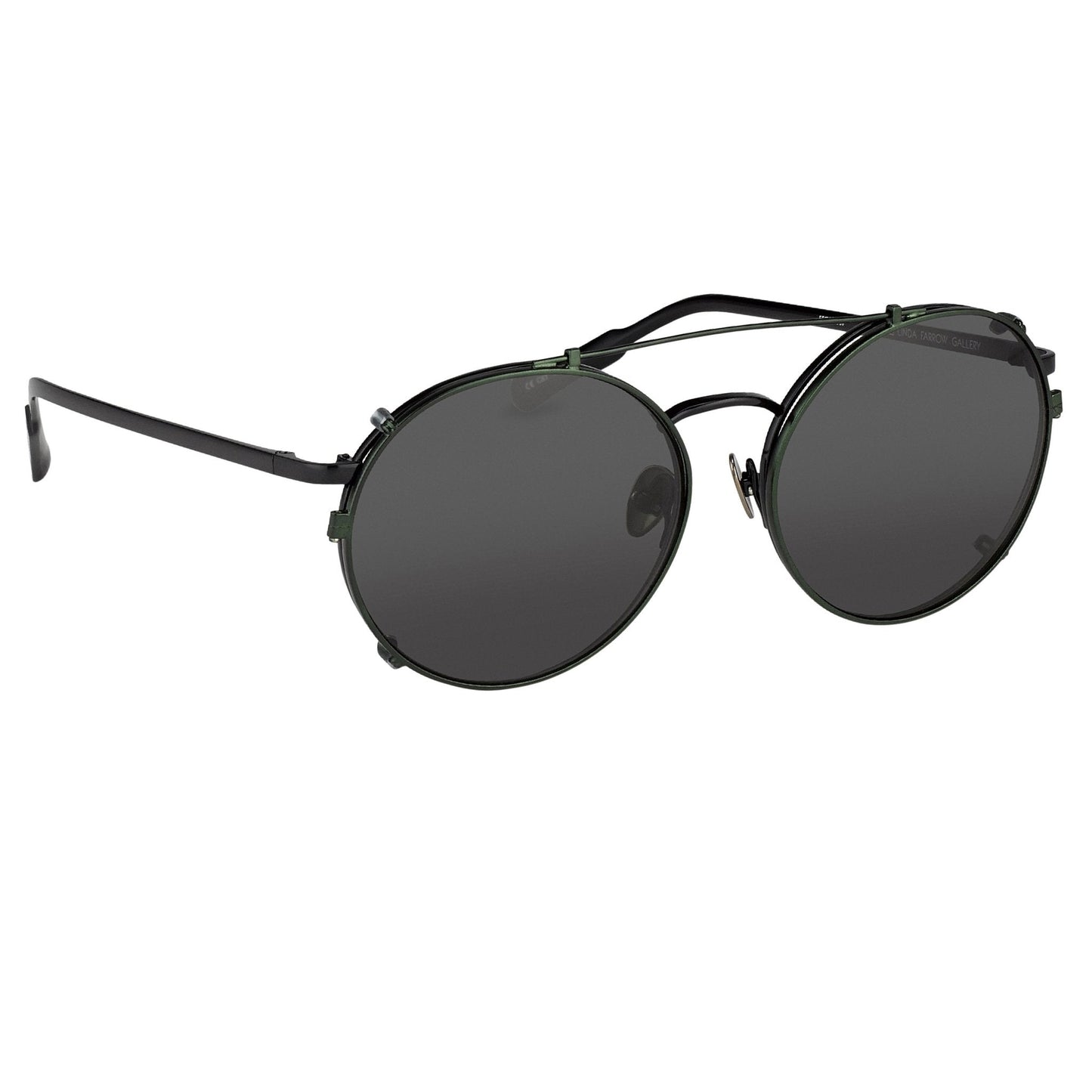 Kris Van Assche Sunglasses Round Black and Green KVA70C4SUN