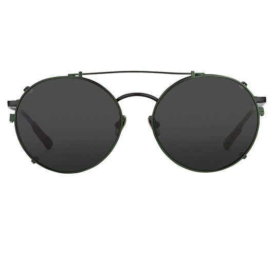 Kris Van Assche Sunglasses Round Black and Green KVA70C4SUN