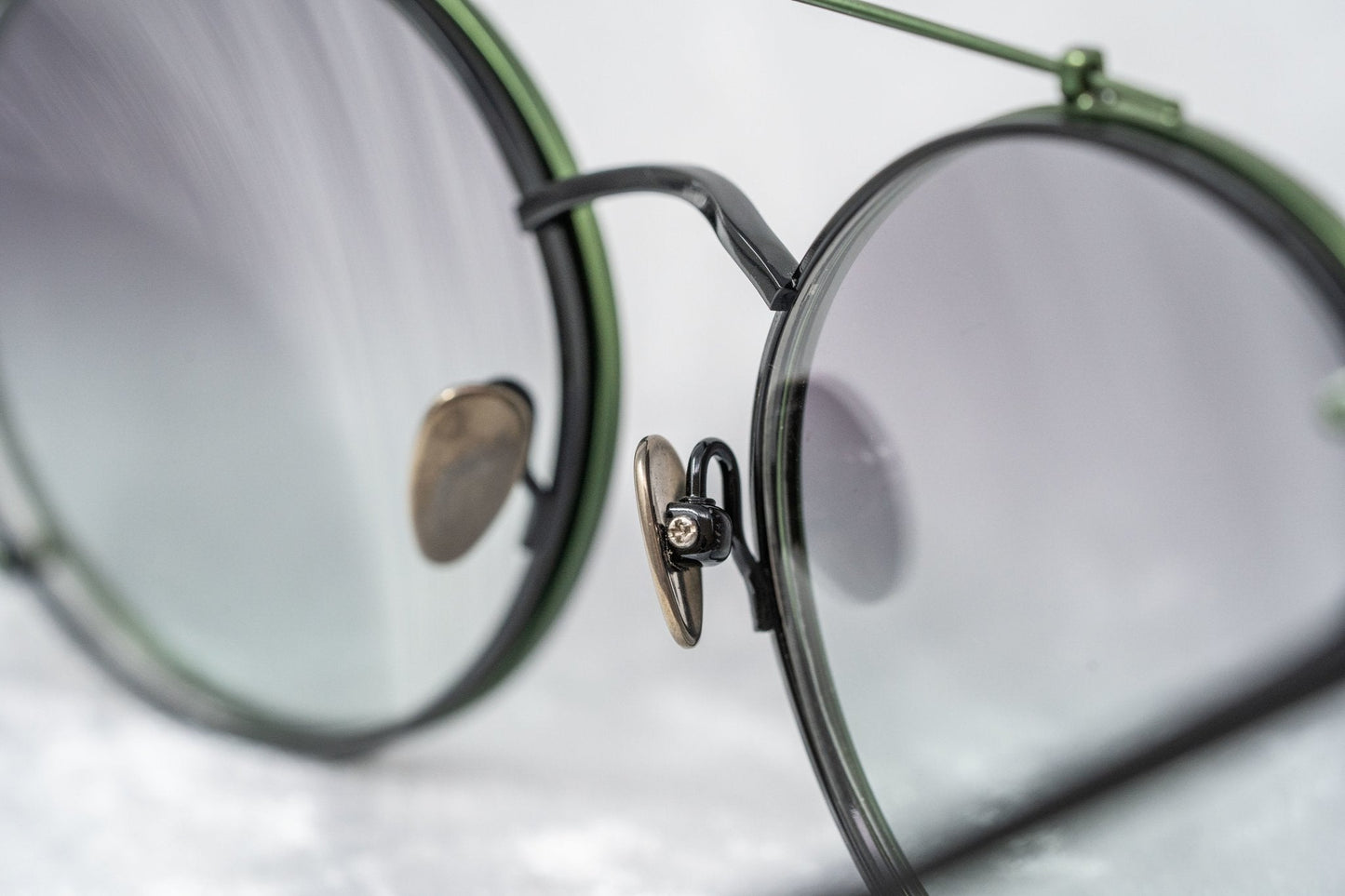 Kris Van Assche Sunglasses Round Black and Green KVA70C4SUN