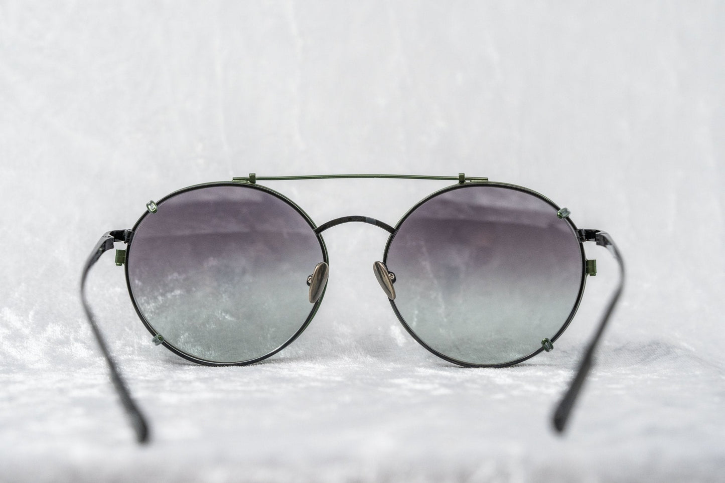 Kris Van Assche Sunglasses Round Black and Green KVA70C4SUN