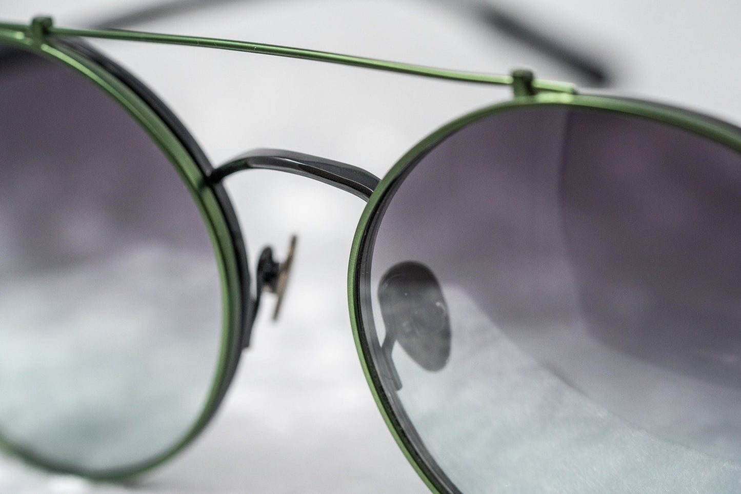 Kris Van Assche Sunglasses Round Black and Green KVA70C4SUN
