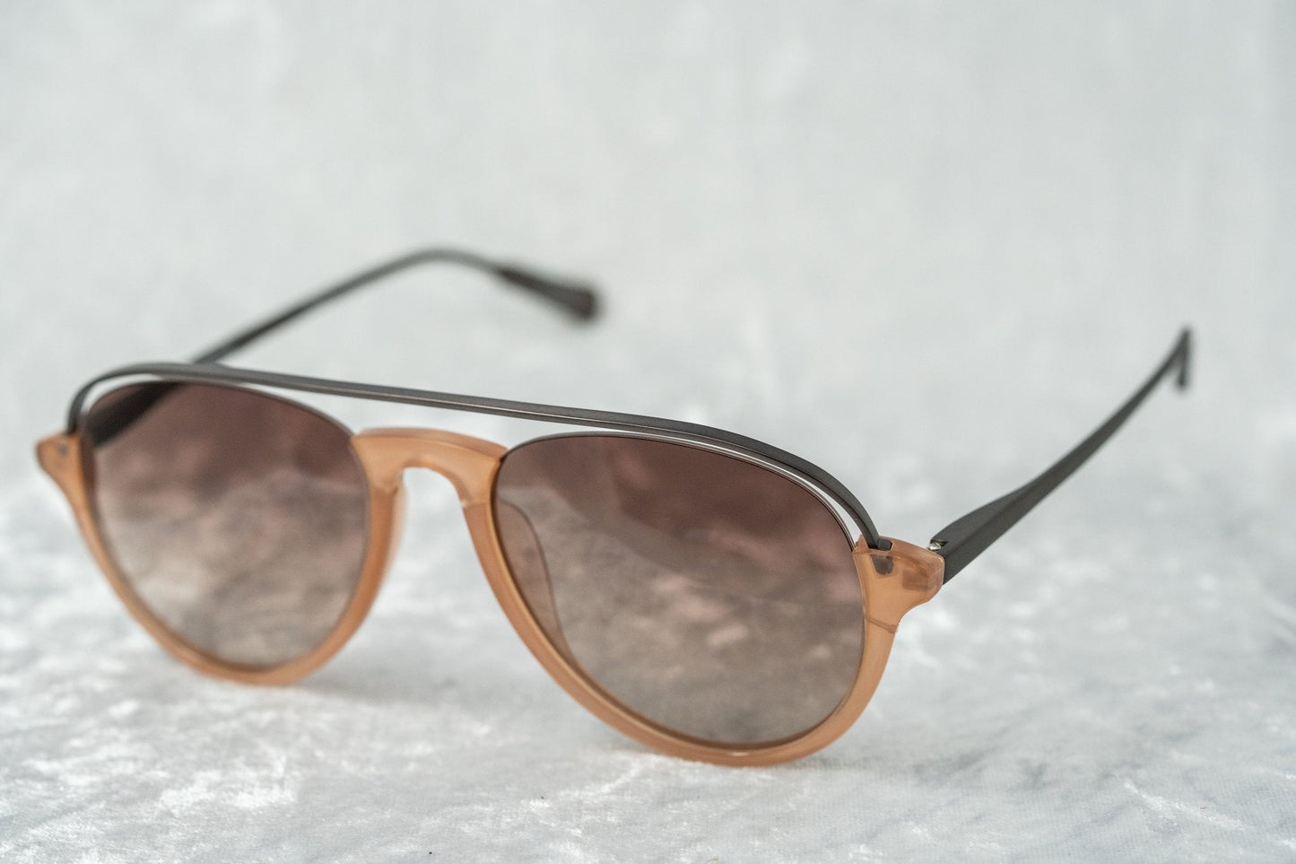 Kris Van Assche Sunglasses Peach and Brown