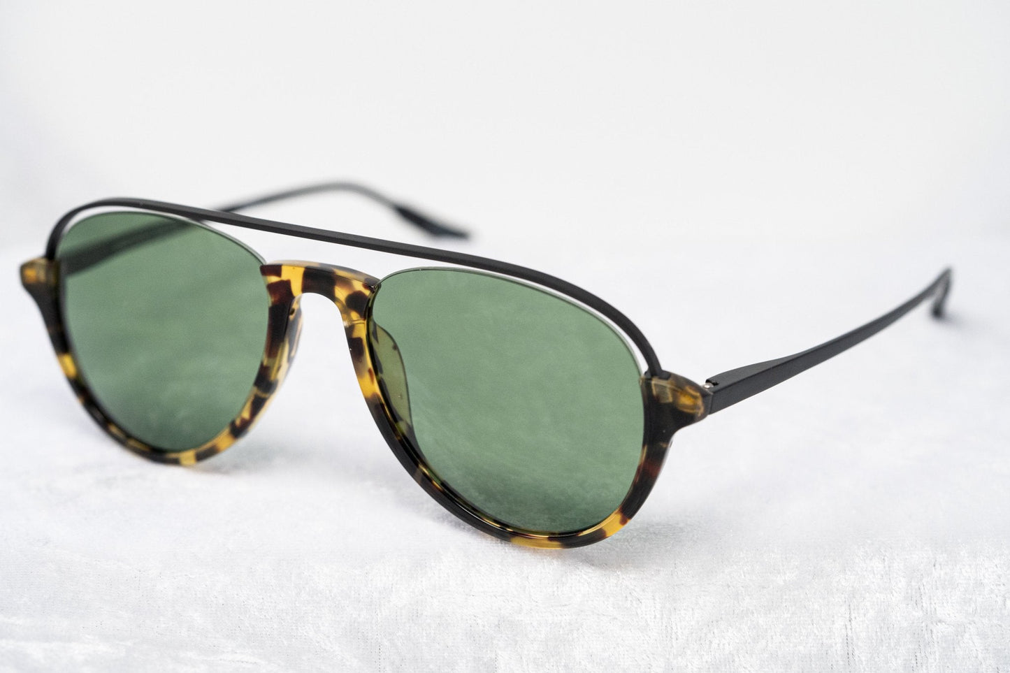 Kris Van Assche Sunglasses Black Tortoise Shell and Green