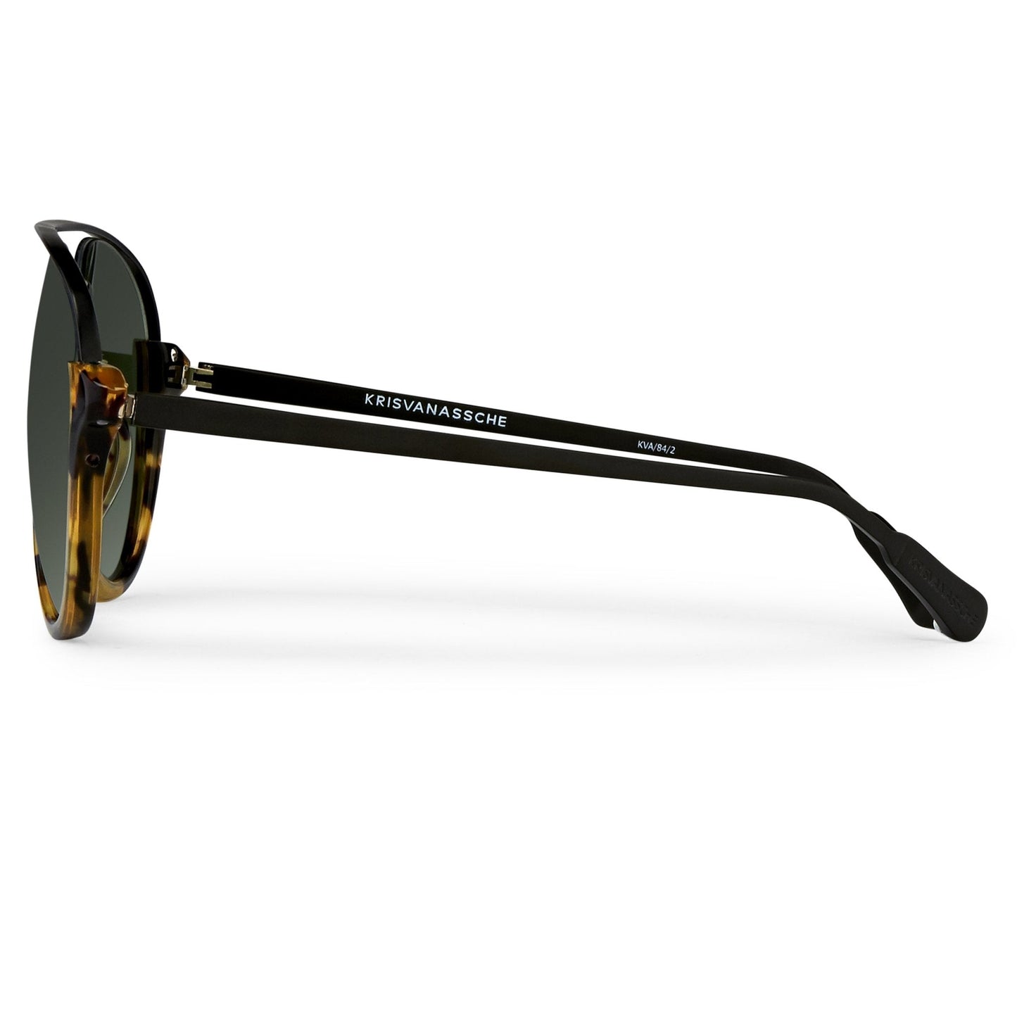 Kris Van Assche Sunglasses Black Tortoise Shell and Green