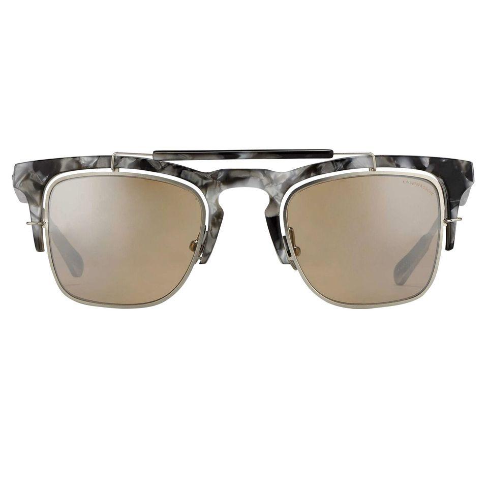 Kris Van Assche Sunglasses D-Frame Black and Orange