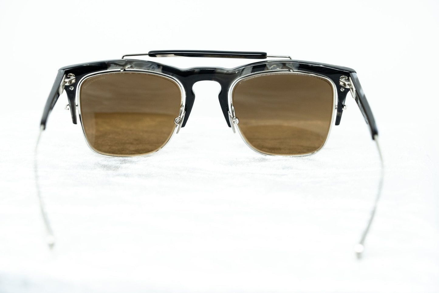 Kris Van Assche Sunglasses D-Frame Black and Orange