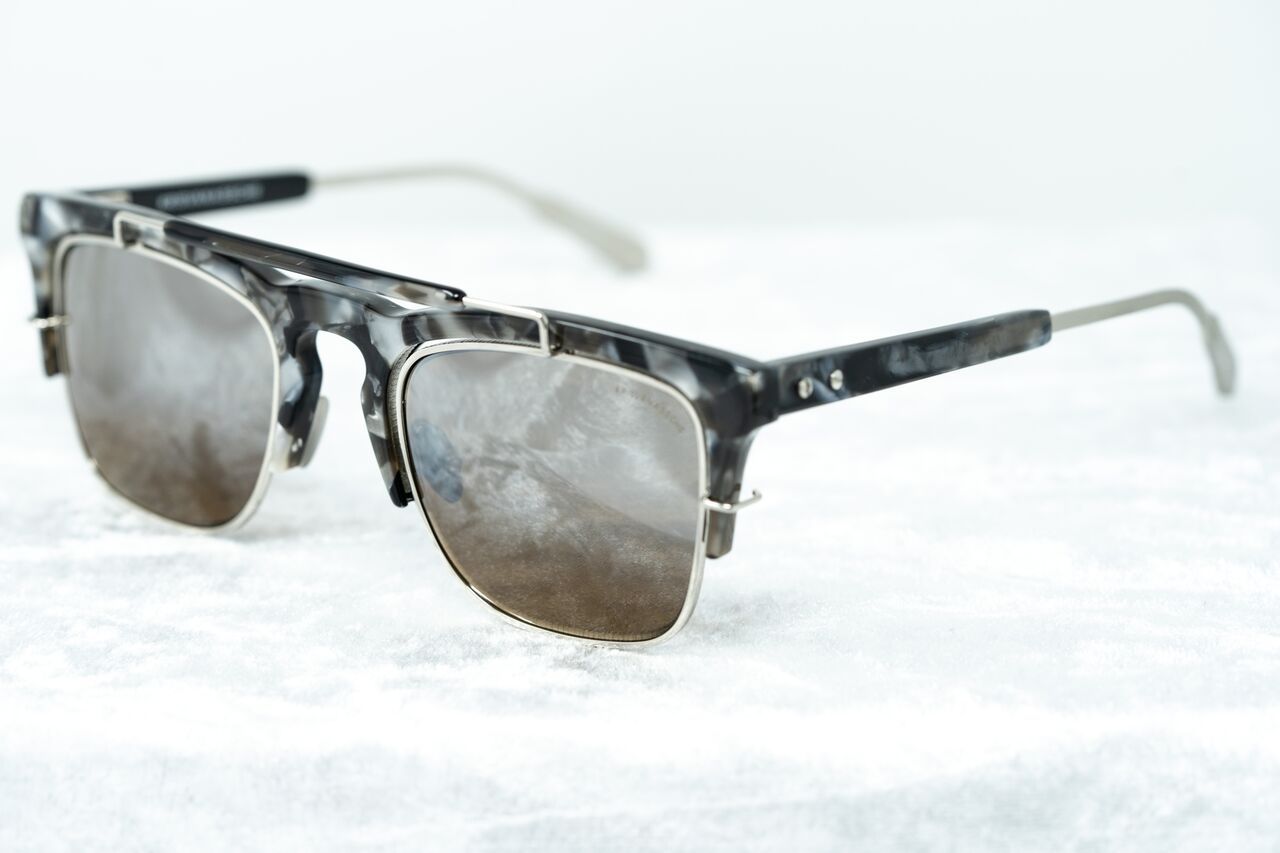 Kris Van Assche Sunglasses D-Frame Black and Orange