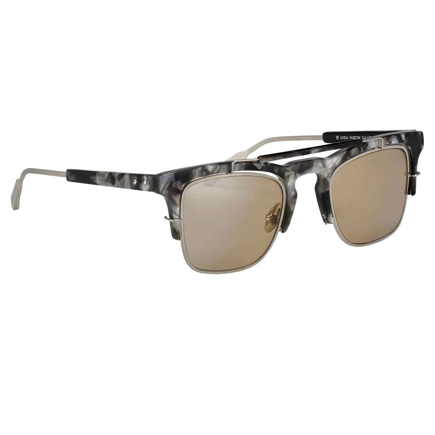 Kris Van Assche Sunglasses D-Frame Black and Orange