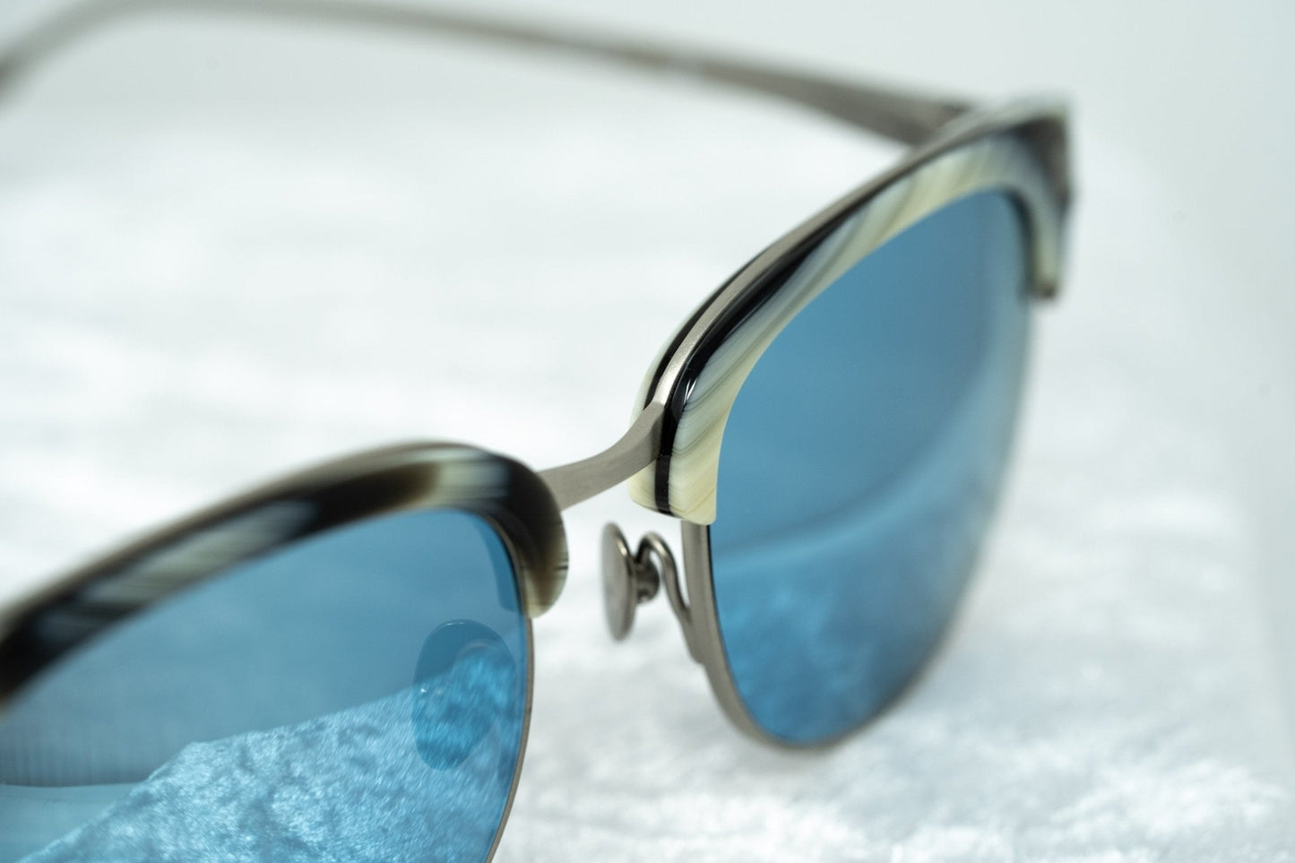 Kris Van Assche Sunglasses D-Frame Brown and Blue