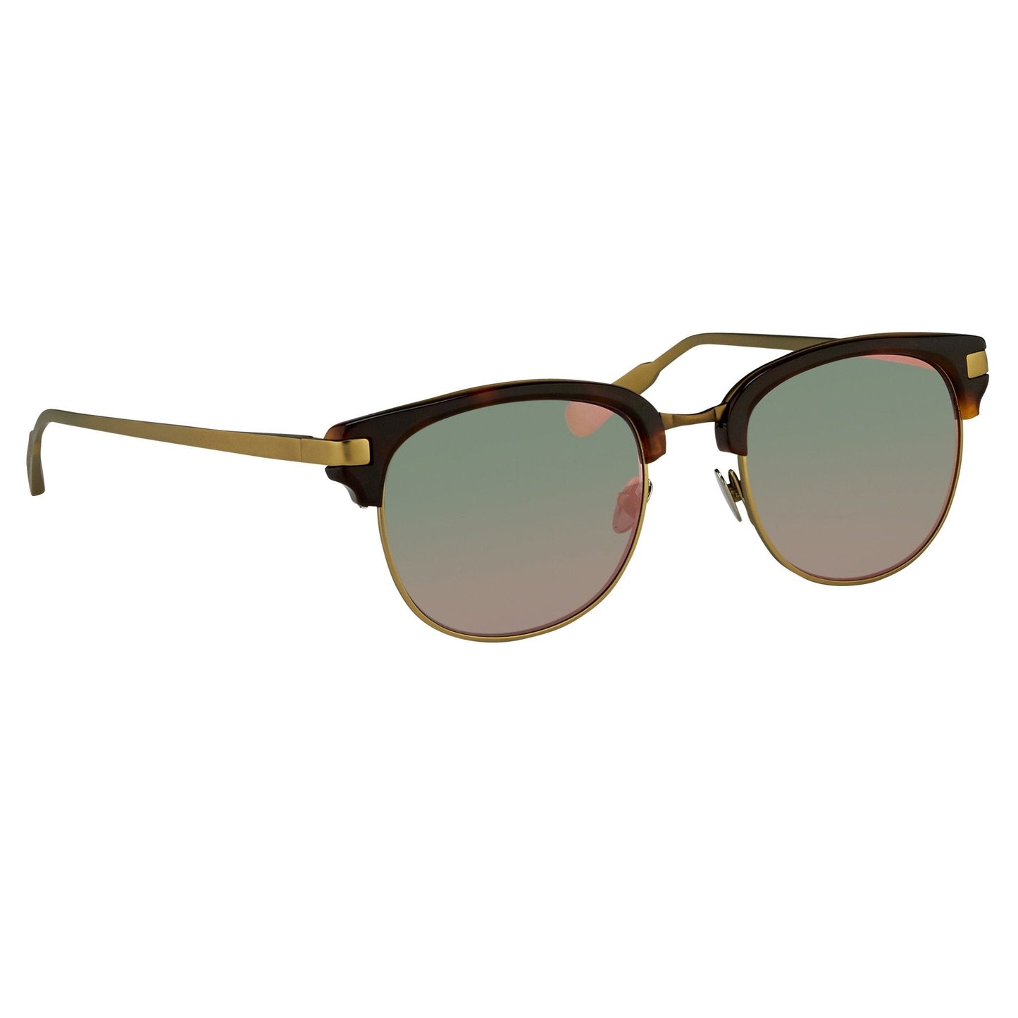 Kris Van Assche Men's Sunglasses D-Frame Bronze and Red Revo KVA76C5SUN