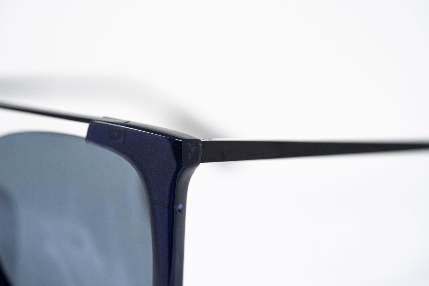 Kris Van Assche Men's Sunglasses D-Frame Navy Shiny Black and Blue KVA85C4SUN