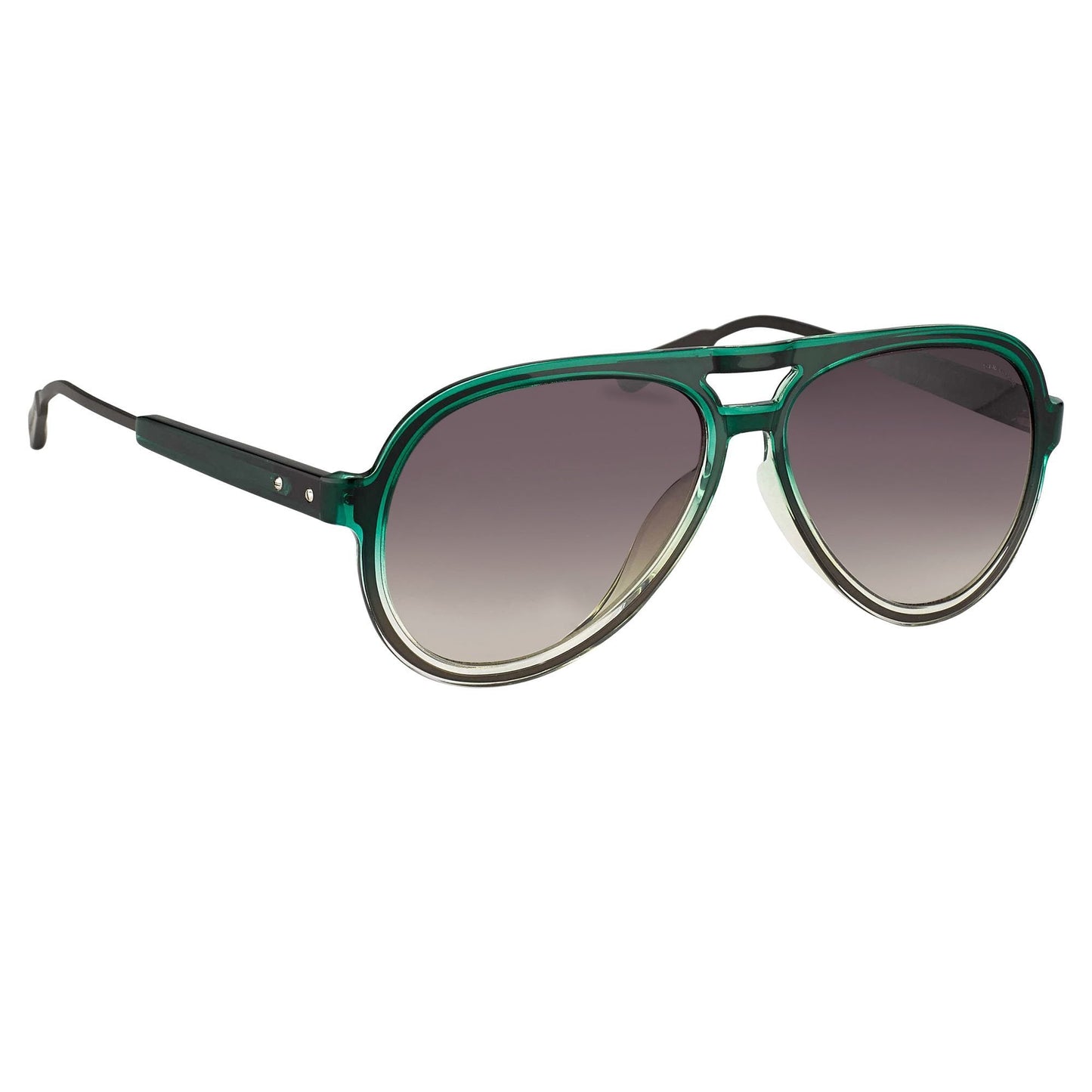 Kris Van Assche Men's Sunglasses Green and Grey Graduated KVA78C3SUN