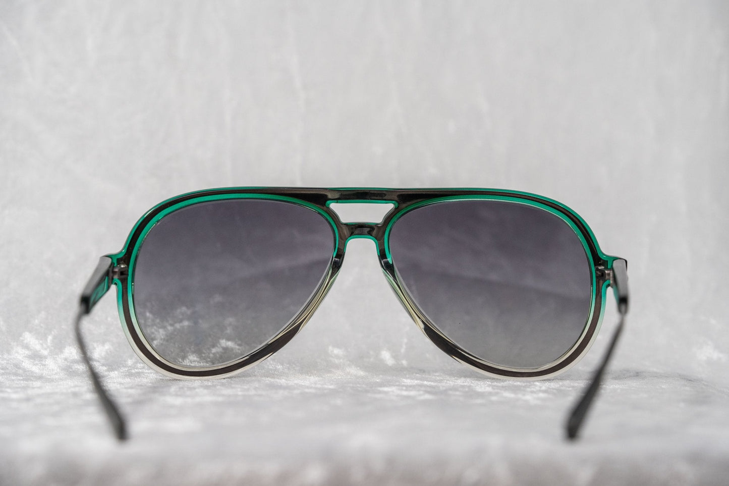 Kris Van Assche Men's Sunglasses Green and Grey Graduated KVA78C3SUN