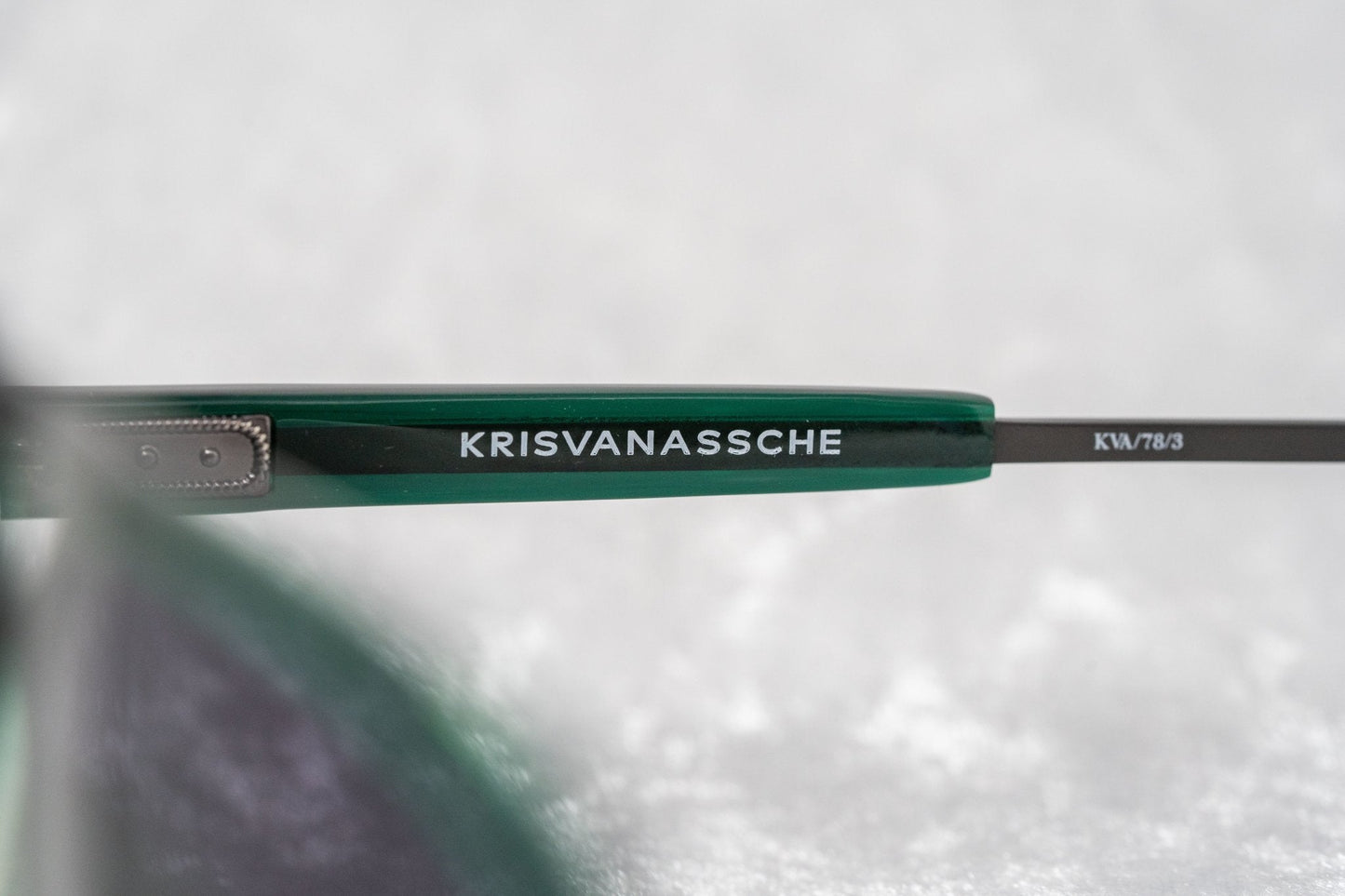 Kris Van Assche Men's Sunglasses Green and Grey Graduated KVA78C3SUN